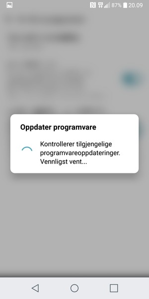 Vent til søket er ferdig