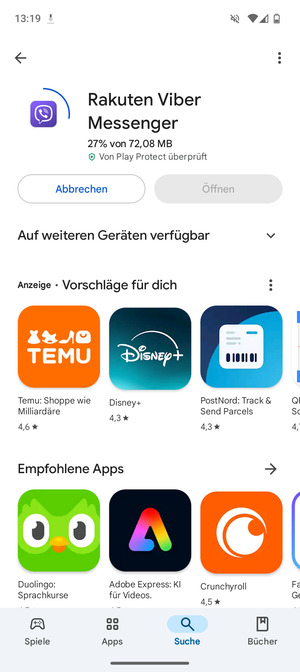 Warten Sie, bis der Installationsprozess  beendet ist