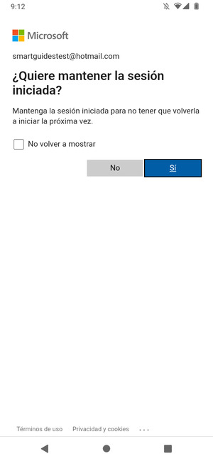 Seleccione la opción deseada