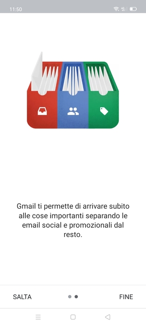 Seleziona FINE
