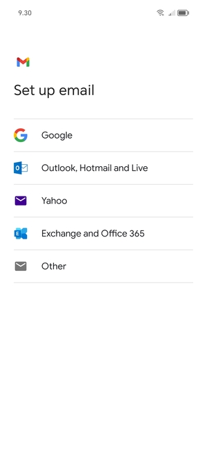 Select  Outlook, Hotmail and Live