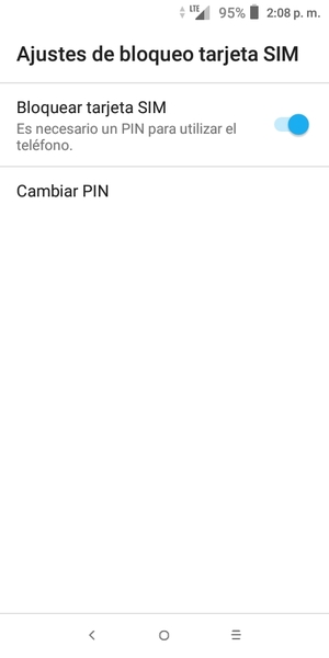 Seleccione Cambiar PIN