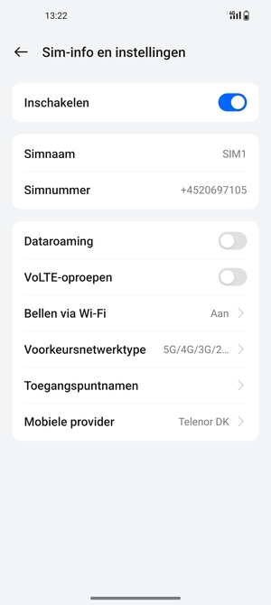 Selecteer Toegangspuntnamen