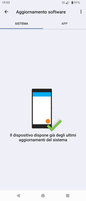 Seleziona il tasto Menu