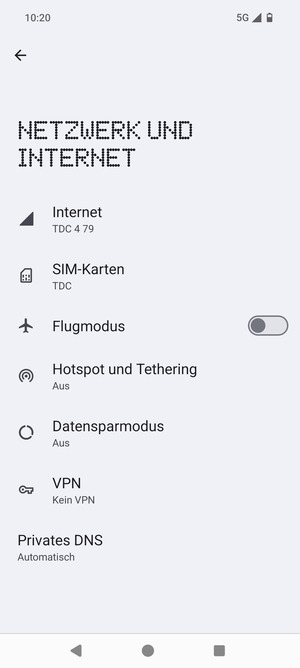 Wählen Sie SIM-Karten
