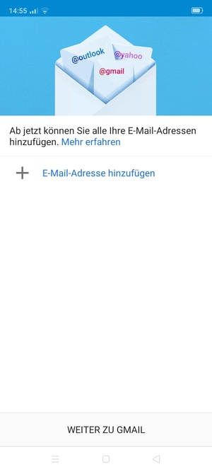Wählen Sie E-Mail-Adresse hinzufügen