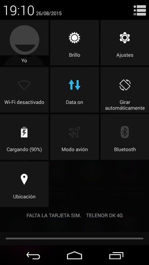 Desactive Wi-Fi y Bluetooth