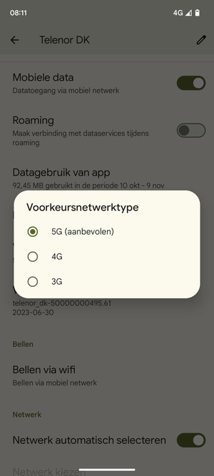 Selecteer uw voorkeursoptie