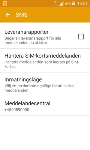 Välj Meddelandecentral