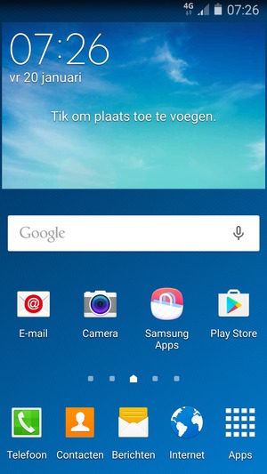 Selecteer Apps