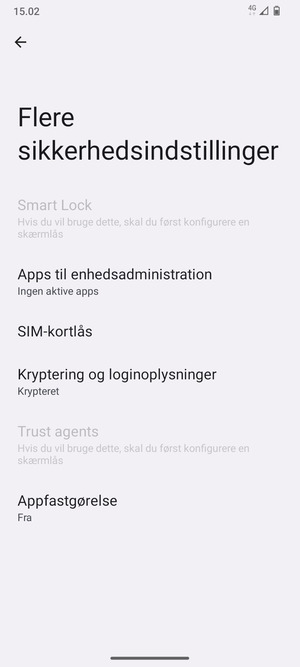 Vælg Sim-kortlås