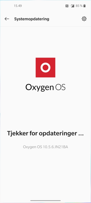 Afvent at søgningen er afsluttet