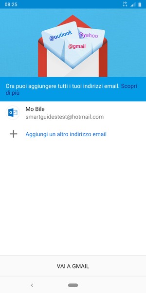 Seleziona VAI A GMAIL