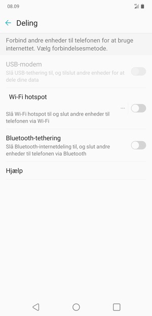 Vælg Wi-Fi hotspot