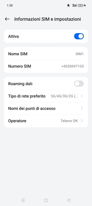 Seleziona Nomi dei punti di accesso