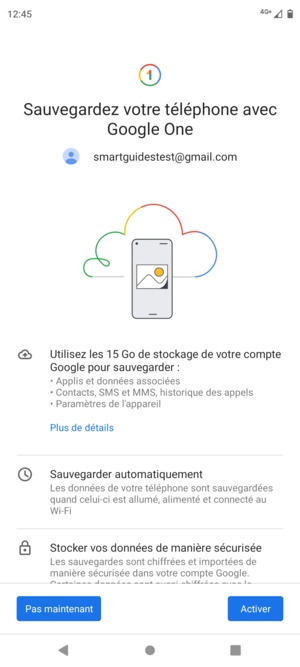 Sélectionnez Activer