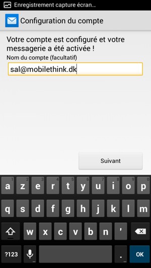 Donnez un nom à votre compte et sélectionnez Suivant