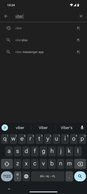 Enter the app name and select Search