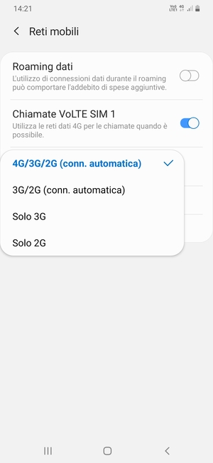 Seleziona la tua opzione preferita