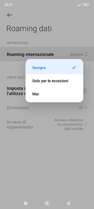 Seleziona la tua opzione preferita