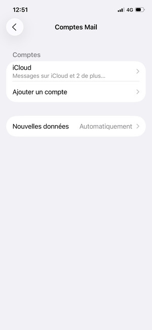 Sélectionnez Nouvelles données