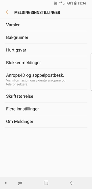 Velg Flere innstillinger