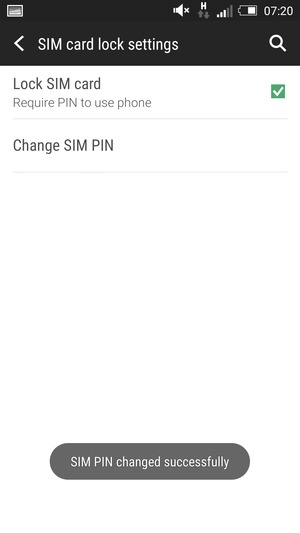 Your SIM PIN has been changed
