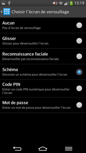 Sélectionnez Schéma