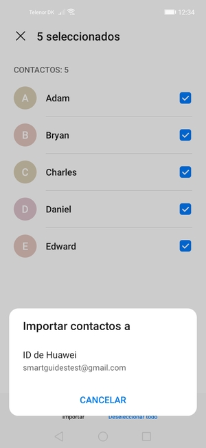 Seleccione ID de Huawei
