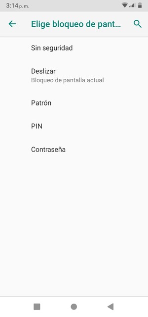 Seleccione Patrón