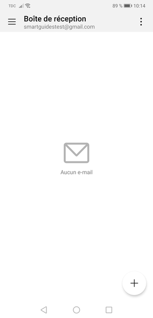 Votre messagerie Gmail est prête à l'emploi