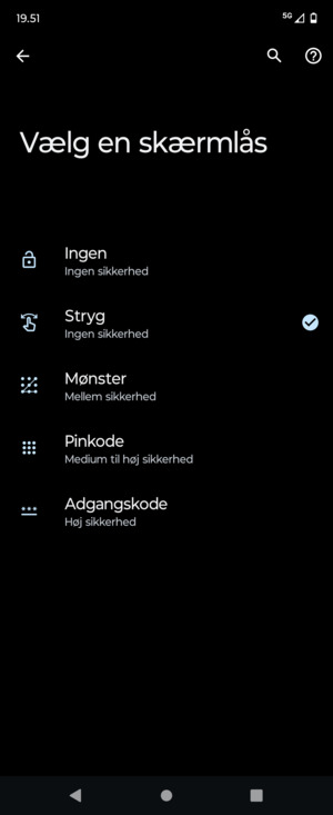 Vælg Mønster