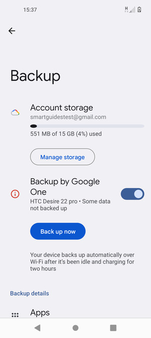 Select Account storage