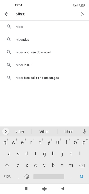 Enter the app name and select Search