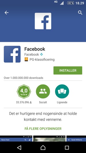 Vælg INSTALLER