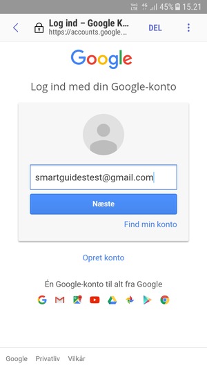 Vælg Næste