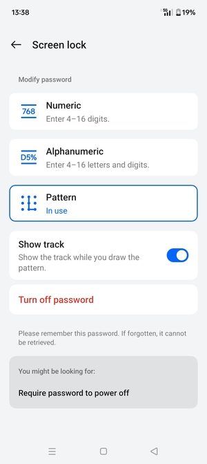 Your phone is now secure with a screen lock