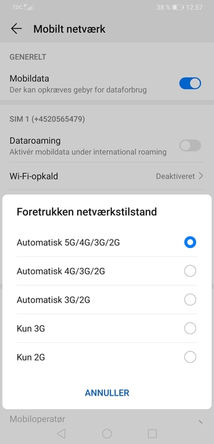 Vælg din foretrukne mulighed