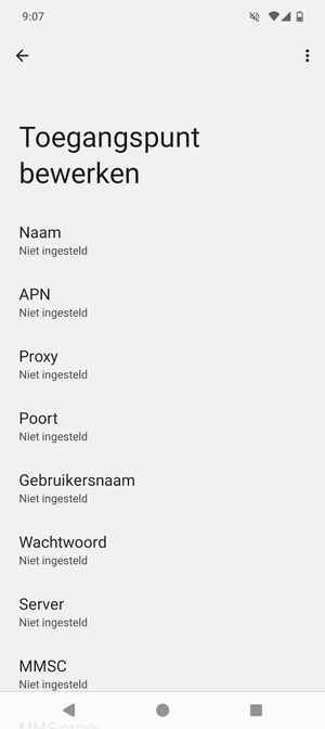 Voer internetgegevens in