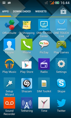 Select Settings