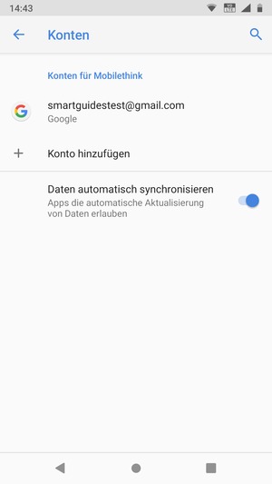 Wählen Sie Ihr Google Konto