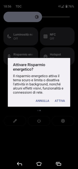 Seleziona ATTIVA