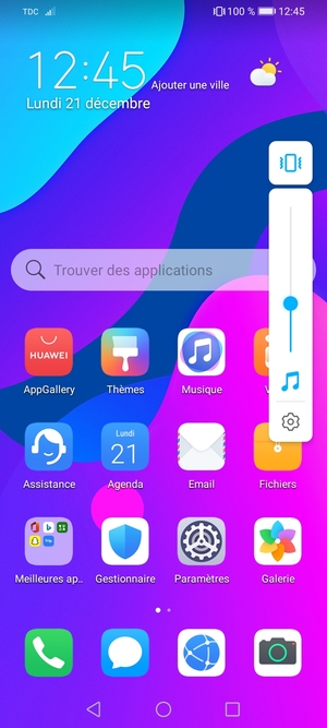 Sélectionnez Vibreur pour passer en mode silencieux
