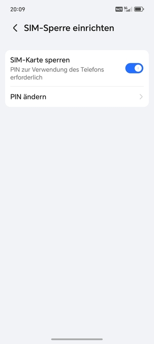 Wählen Sie PIN ändern