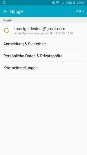 Wählen Sie Ihr Konto