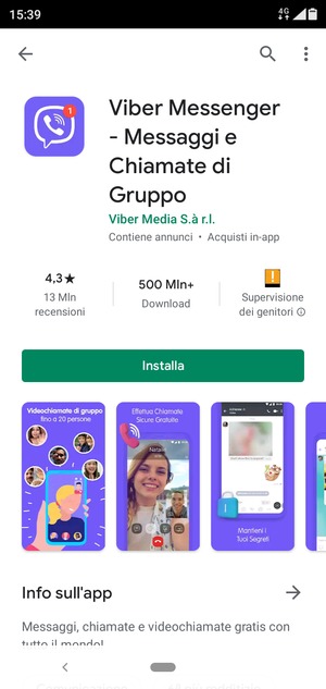 Seleziona Installa