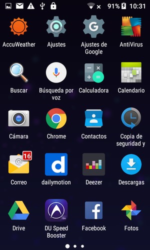 Seleccione Ajustes