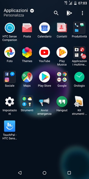 Seleziona Impostazioni