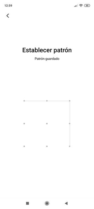 Dibuje un patrón de desbloqueo