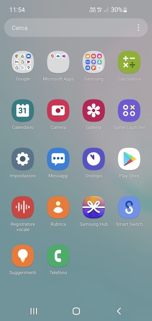 Seleziona Impostazioni
